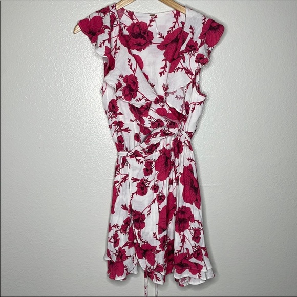 Free people floral wrap dress - Picture 6 of 7